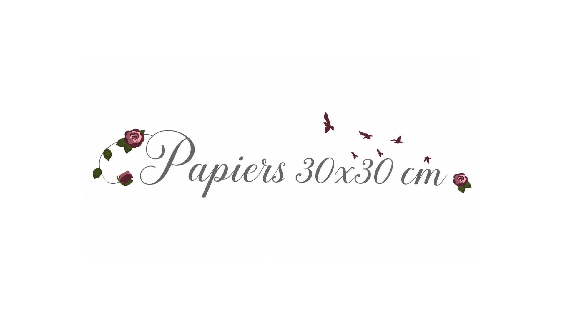 Papiers 30x30cm