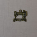 Breloque machine a coudre bronze