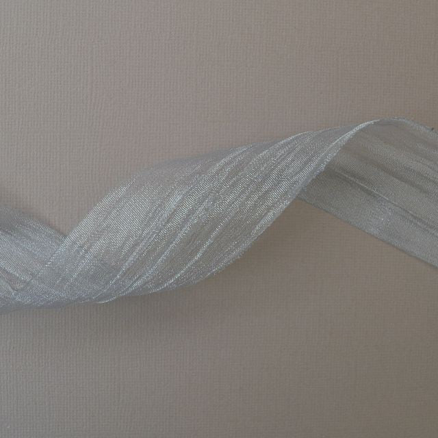 Ruban organza gris