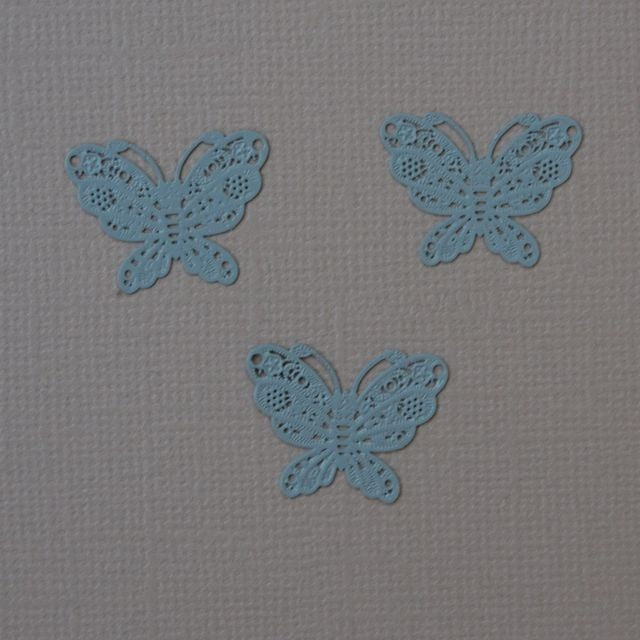 3 papillons gris