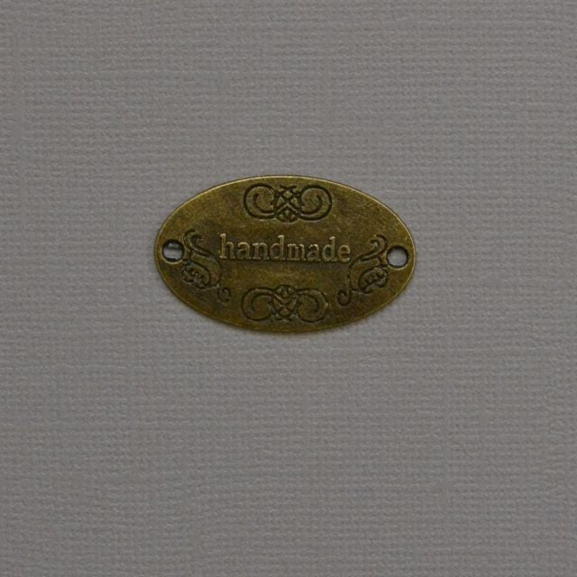 Plaque cuivre " handmade"