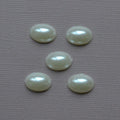 Lot 5 perles ovales écru