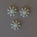 Lot de 3 flocons