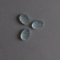Lot 3 ovales strass argent