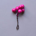 6 boules fuchsia pour bouquet