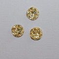 Cabochons dorés 1cm