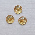 3 Cabochons mordorés 1,5cm