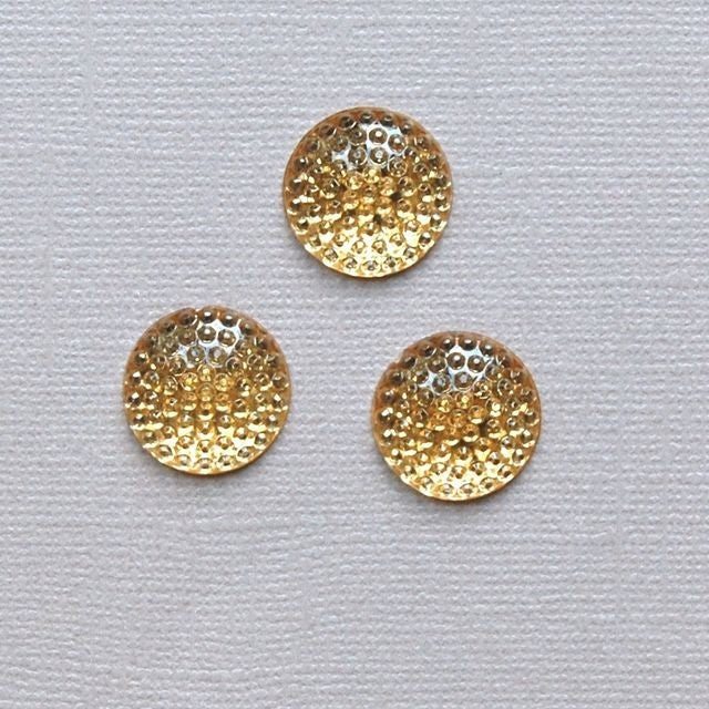 3 Cabochons mordorés 1,5cm
