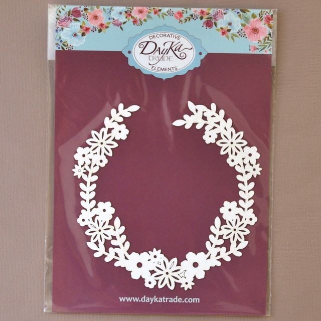 Décor couronne fleurs