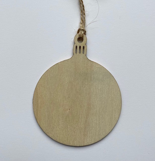 Boule de Noël en bois