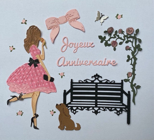 Jeune fille aux roses
