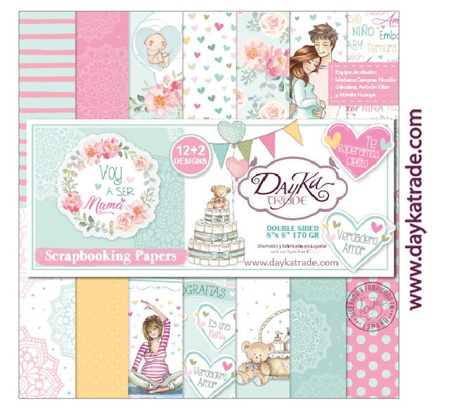 Papier Dayka Trade 20/20cm Voy a ser mama