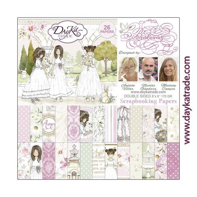 Bloc de papiers 20/20 Communion fille
