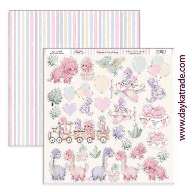 Papier Dayka Trade bébé Dinosaures