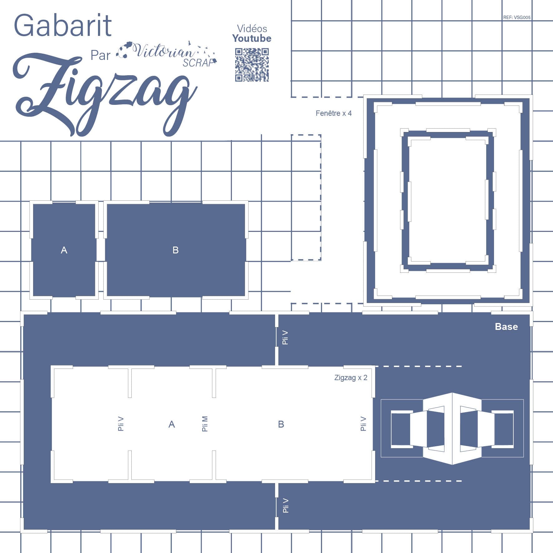 Gabarit carte Zigzag