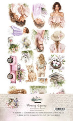Lot de papiers de découpes Alchemy of Art Memory of Spring