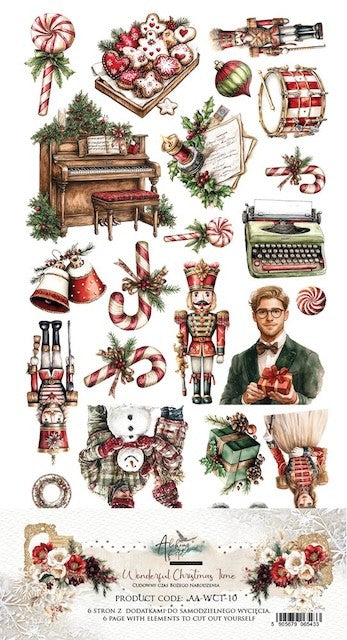 Lot de papiers de découpes Wonderful Christmas Time Alchemy of Art