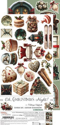 Lot de papiers de découpes Craft O'clock collection Oh,Christmas Night