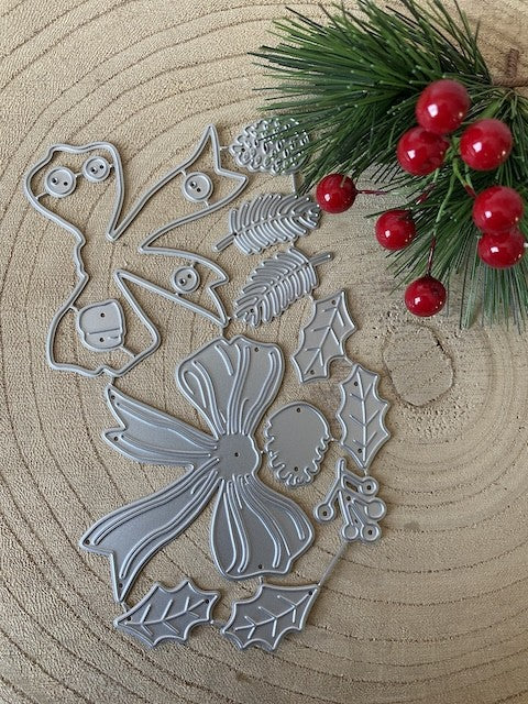 Dies noeud et décors de Noël