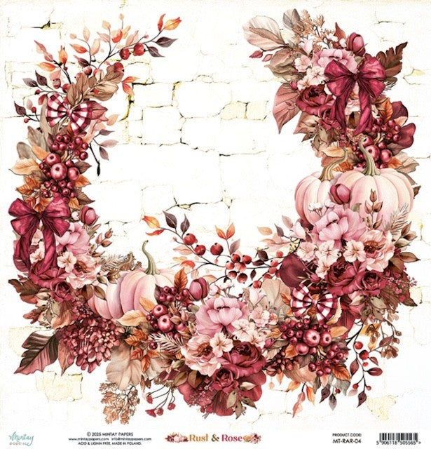 Papier 30/30 collection Rust & rose de Mintay Papers