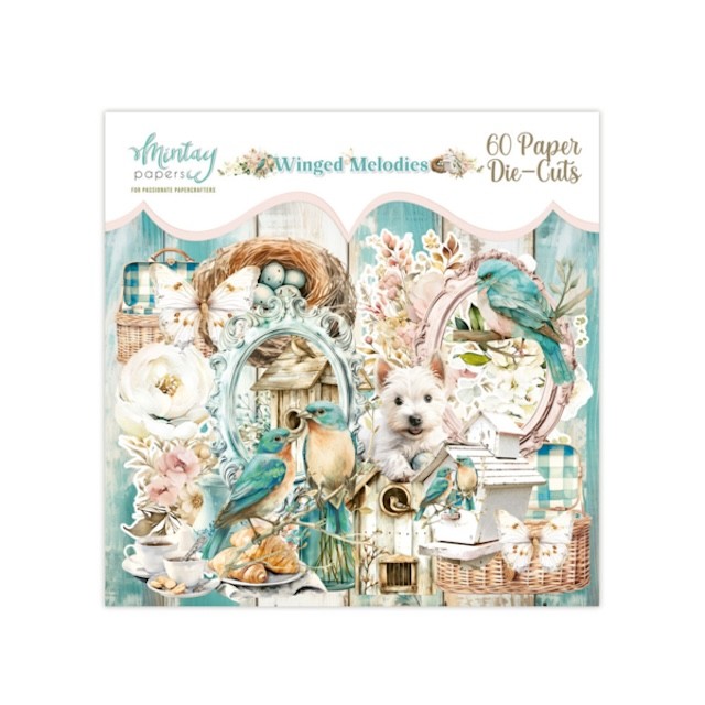 Lot de die cuts Mintay papers collection Winged melodies