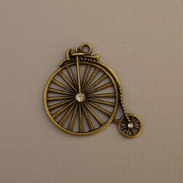 Vélo ancien cuivré