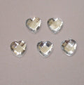 Lot de 5 coeurs en  "strass"