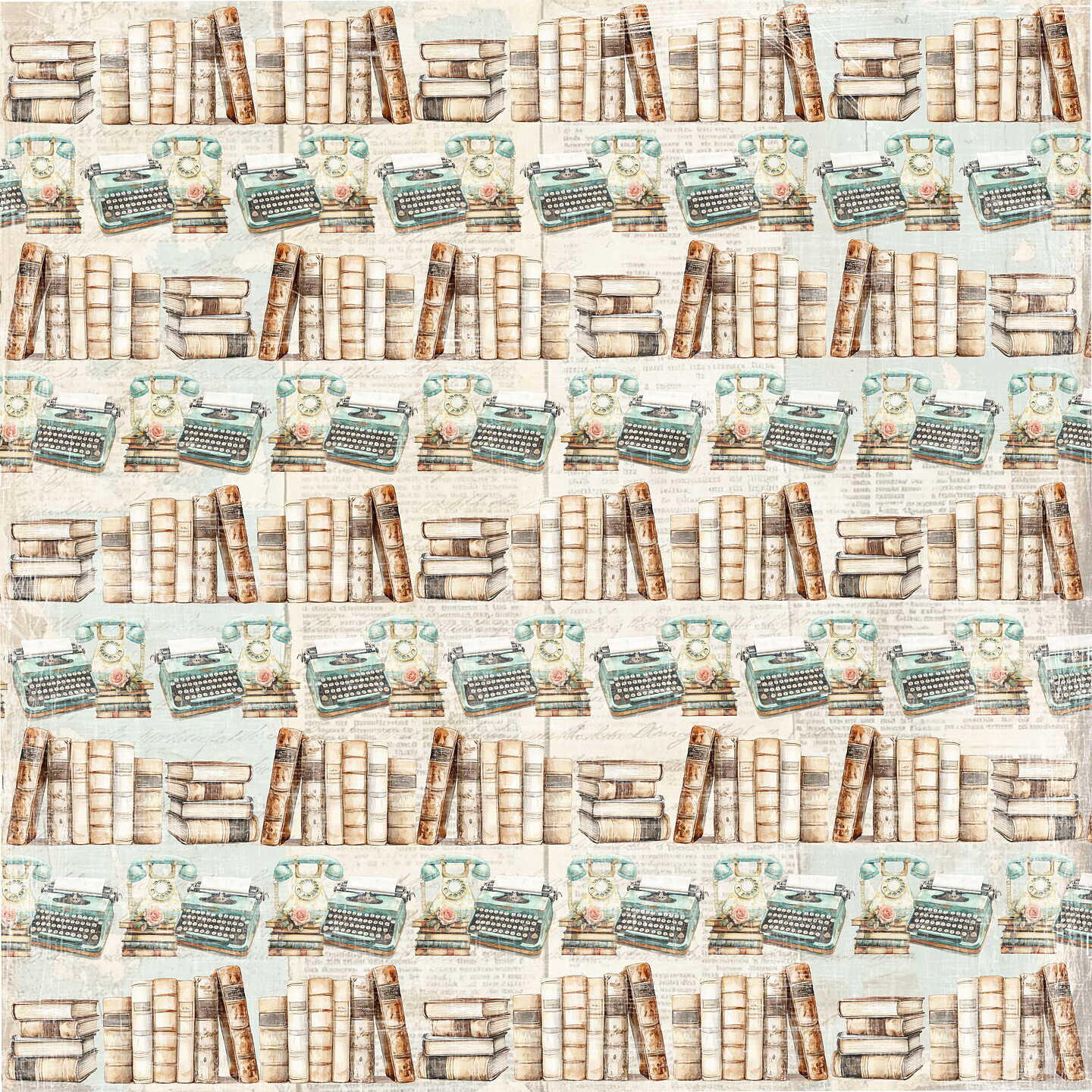 Lot de papiers 20/20 cm Reprint collection The bookshop