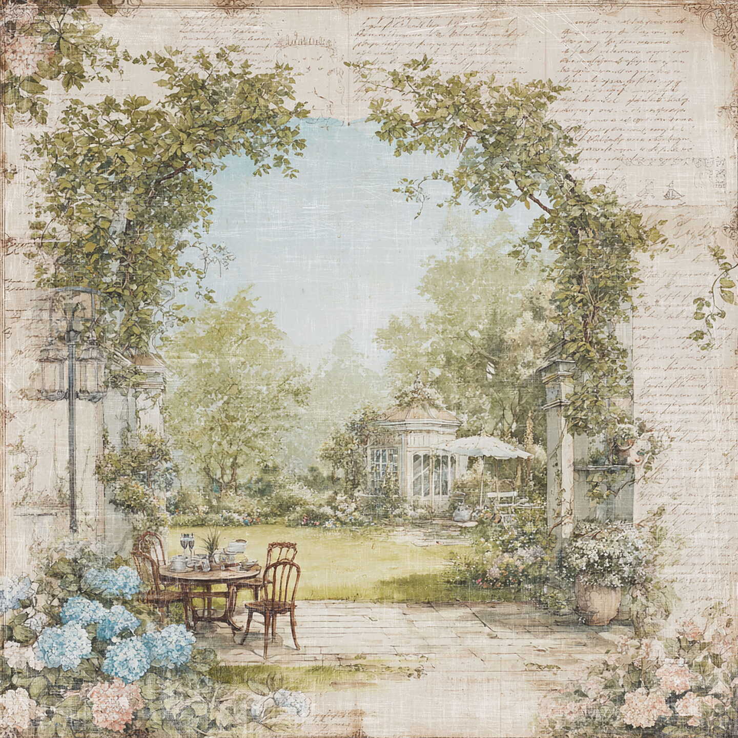 Lot de papiers 20/20 cm Reprint collection Quiet Moments