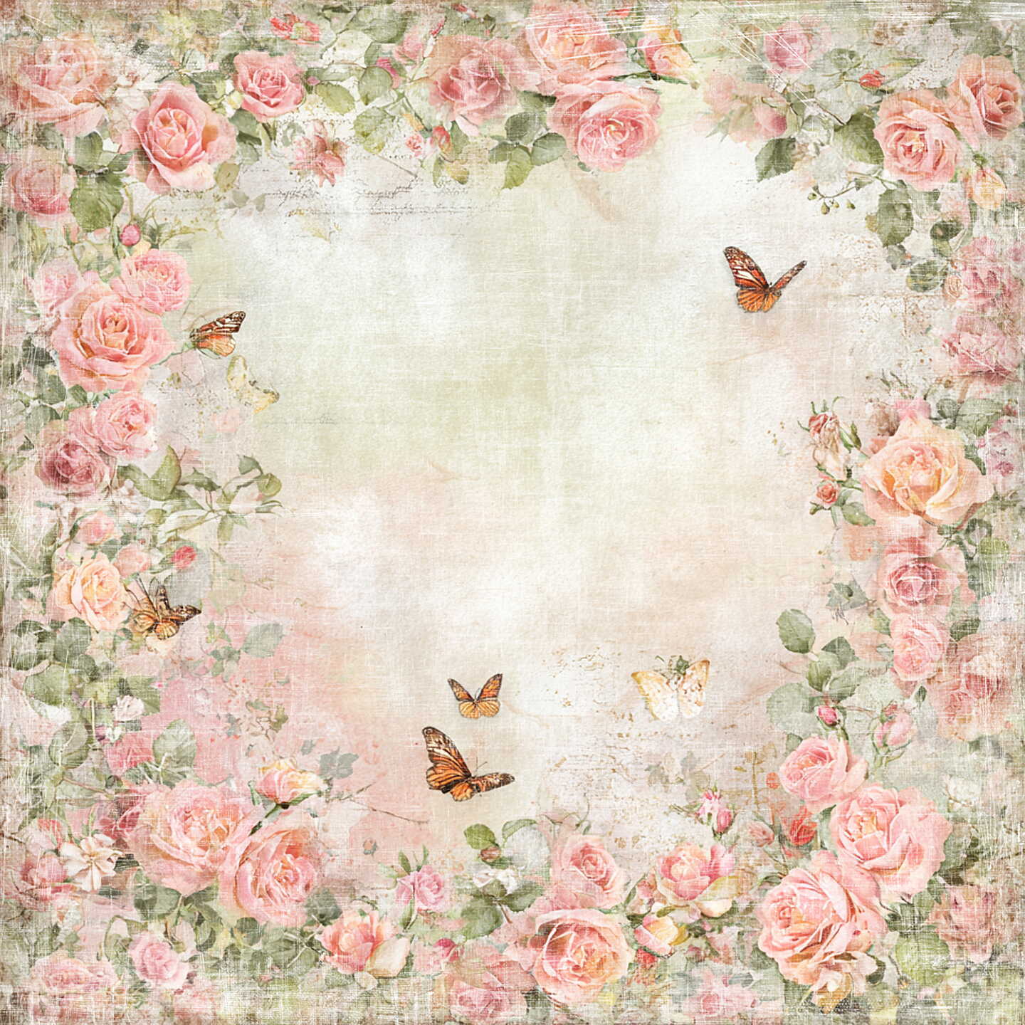 Lot de papiers 20/20 cm Reprint collection Summer Garden