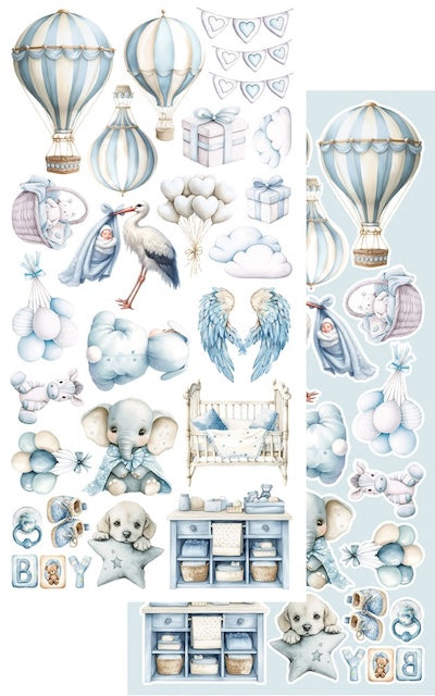 Lot de papiers de découpes Alchemy of Art Baby Boy
