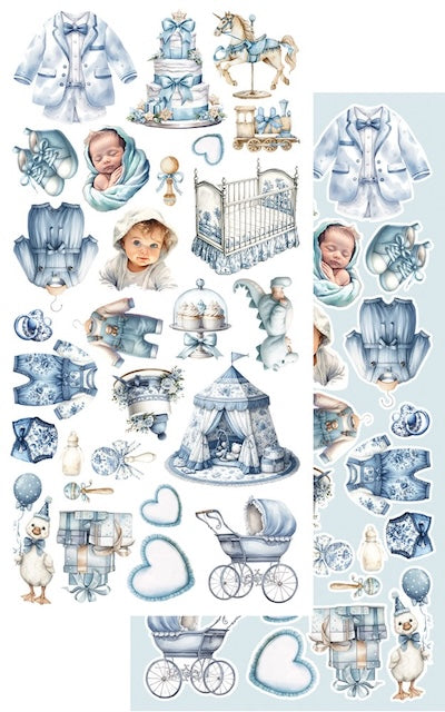 Lot de papiers de découpes Alchemy of Art Baby Boy