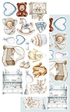 Lot de papiers de découpes Alchemy of Art Baby Boy