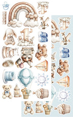 Lot de papiers de découpes Alchemy of Art Baby Boy