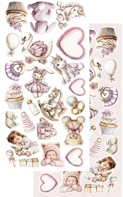 Lot de papiers de découpes Alchemy of Art Baby Girl