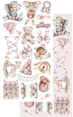 Lot de papiers de découpes Alchemy of Art Baby Girl