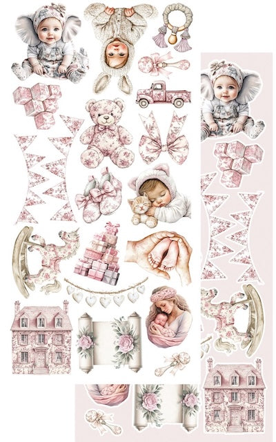 Lot de papiers de découpes Alchemy of Art Baby Girl
