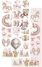 Lot de papiers de découpes Alchemy of Art Baby Girl