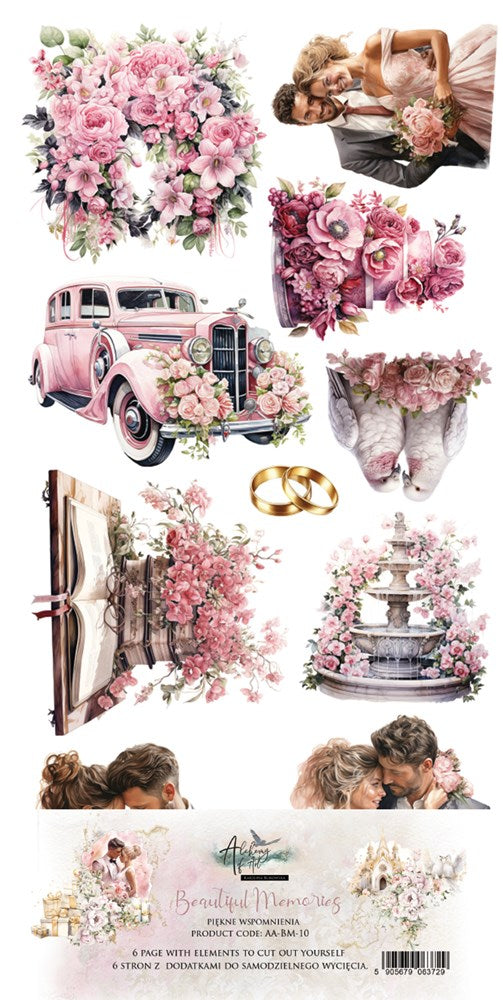 Lot de papiers de découpe Alchemy of art Beautiful Memories