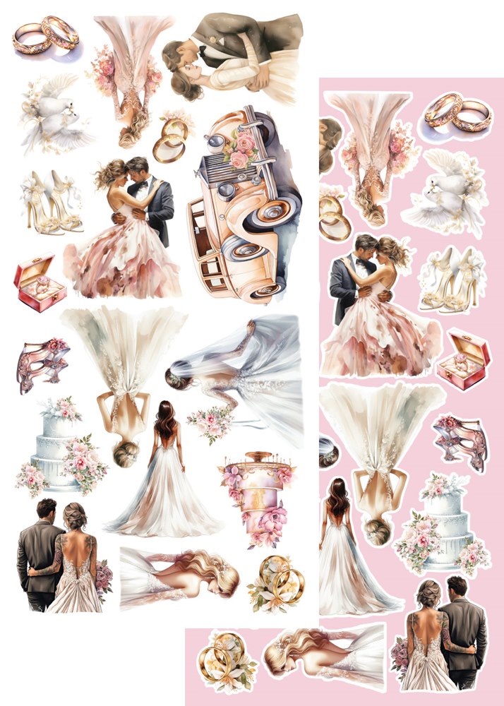Lot de papiers de découpe Alchemy of art Beautiful Memories