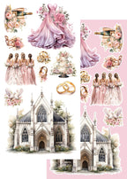 Lot de papiers de découpe Alchemy of art Beautiful Memories