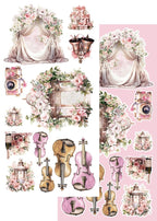 Lot de papiers de découpe Alchemy of art Beautiful Memories