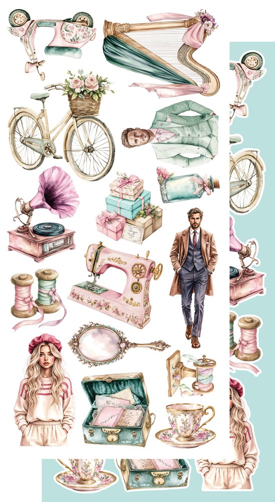 Lot de papiers de découpes Alchemy of art Dreamy Dreams