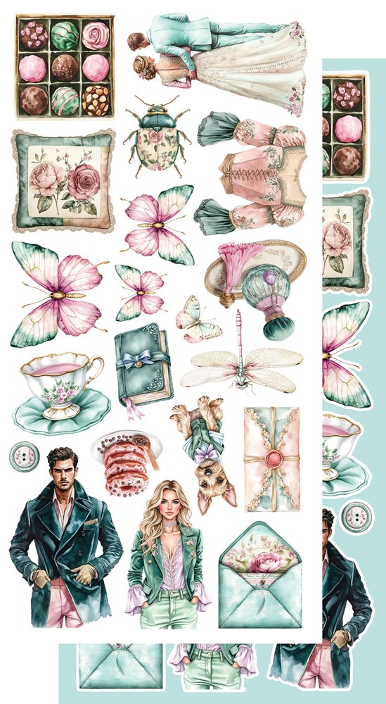 Lot de papiers de découpes Alchemy of art Dreamy Dreams