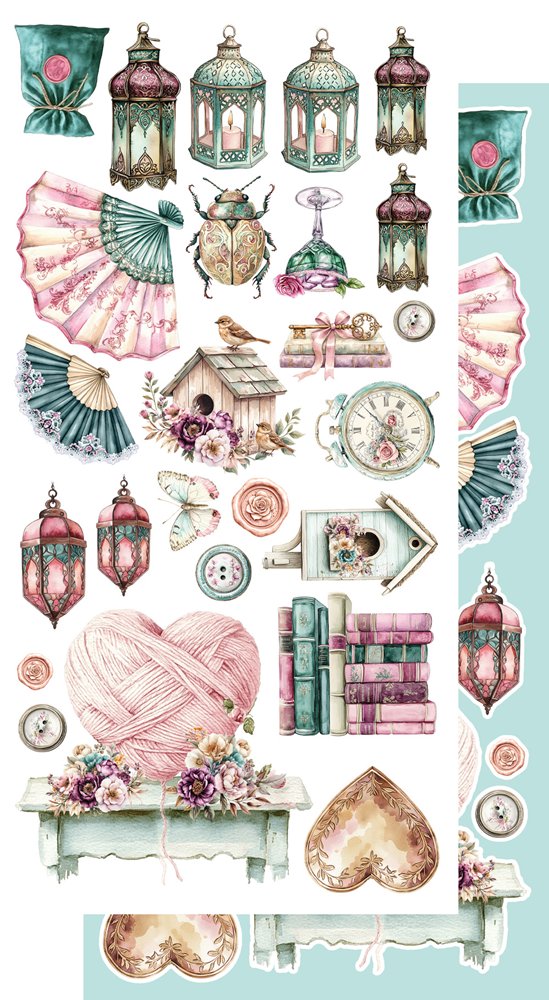 Lot de papiers de découpes Alchemy of art Dreamy Dreams