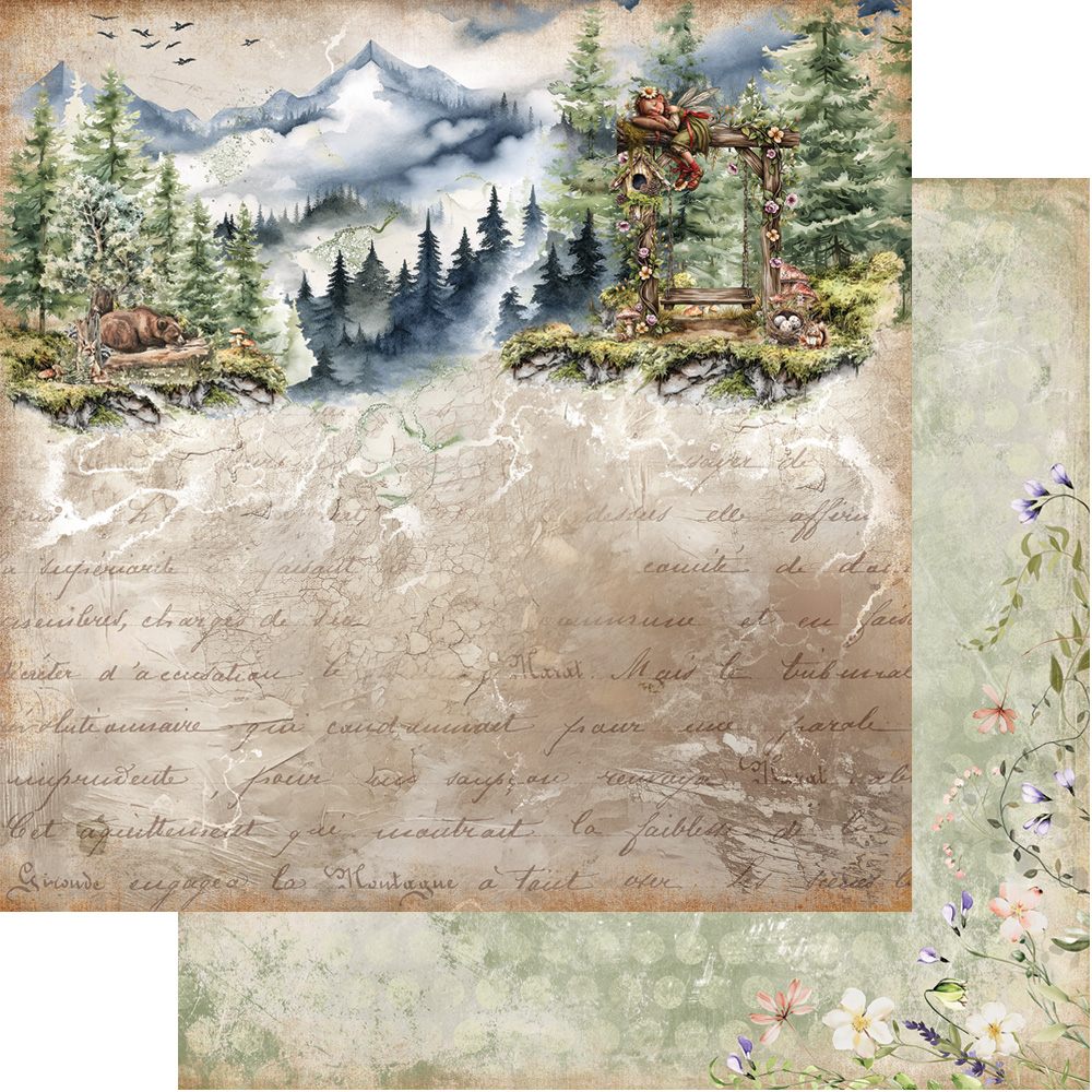 Lot de papiers 20/20 Alchemy of Art collection Friends of the forest
