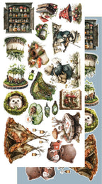 Lot de papiers de découpe Alchemy of art Friends of the forest