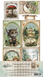 Lot de papiers de découpes Alchemy of art Friends of the forest