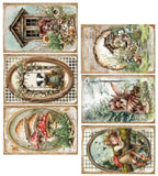 Lot de papiers de découpes Alchemy of art Friends of the forest