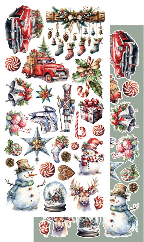 Lot de papiers de découpe Alchemy of art Ho Ho Ho